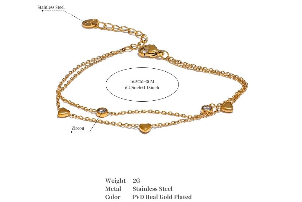 Amélie Heart Bracelet