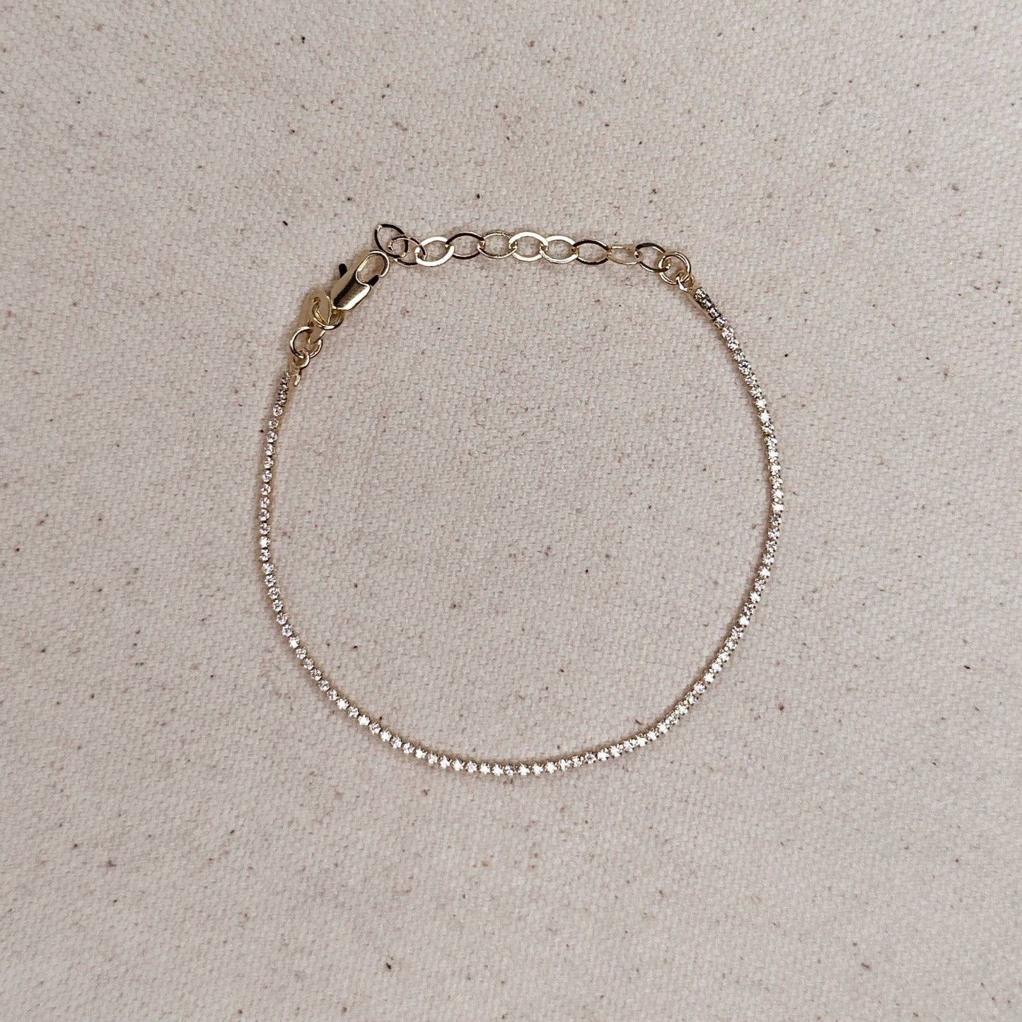 Pulsera de tenis Celeste