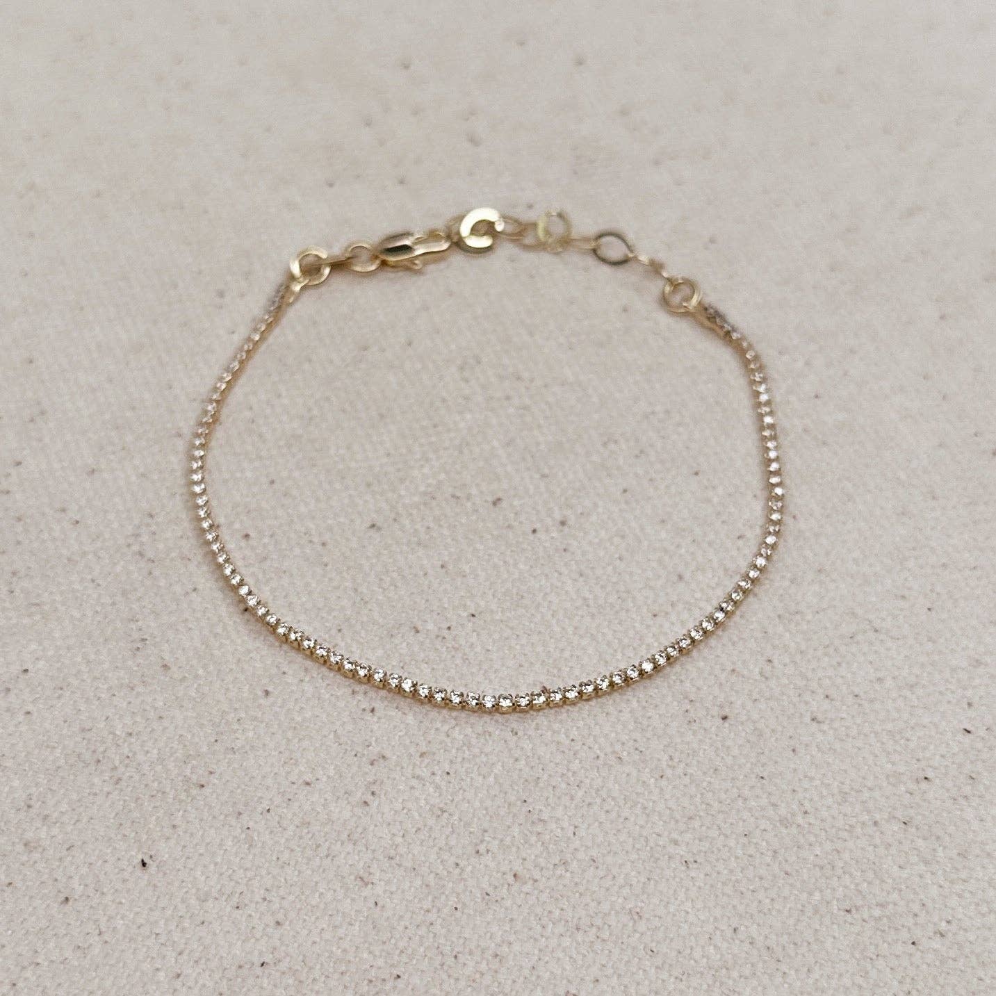 Pulsera de tenis Celeste