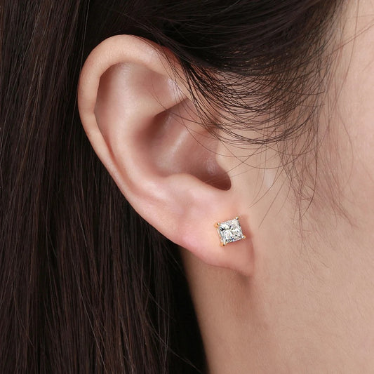 Clara Princess-Cut Studs