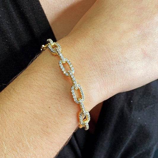 Oval Link Bangle