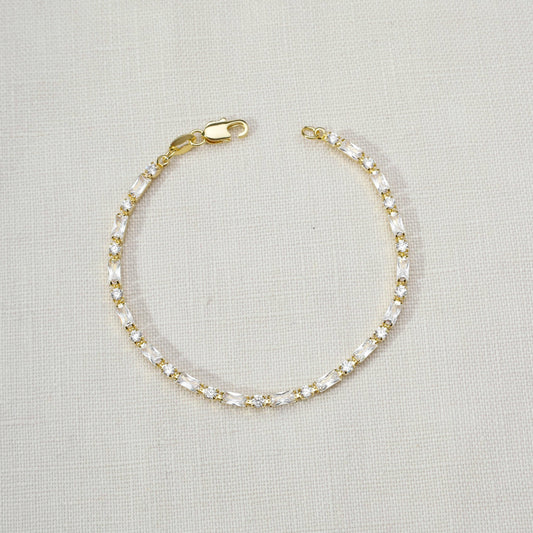 Pulsera de tenis Siena de doble corte