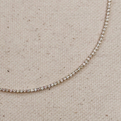 Pulsera de tenis Celeste