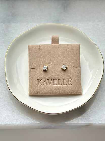Clara Princess-Cut Studs