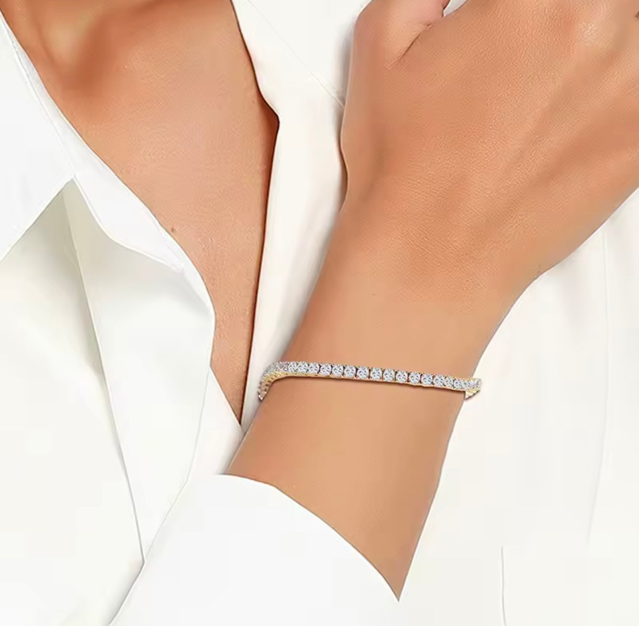 Elara 4mm CZ Tennis Bracelet
