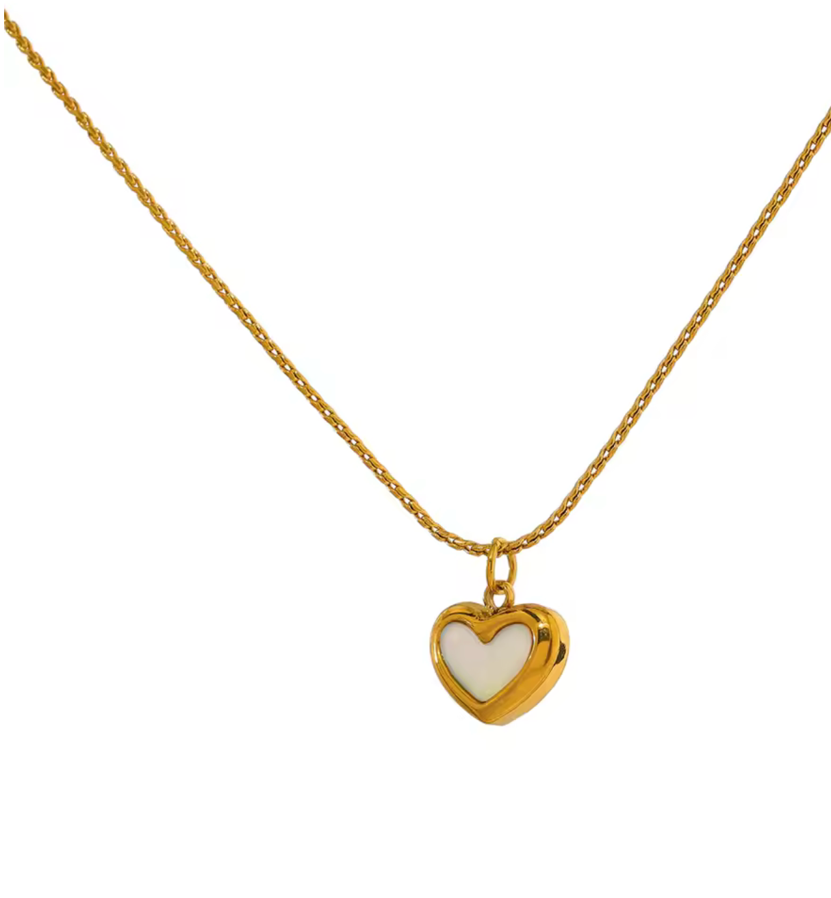 Noa Shell Heart Necklace