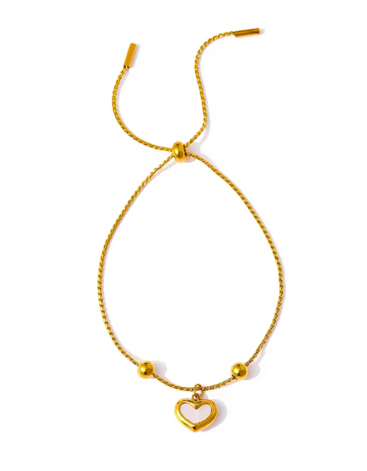 Noa Shell Heart Bracelet