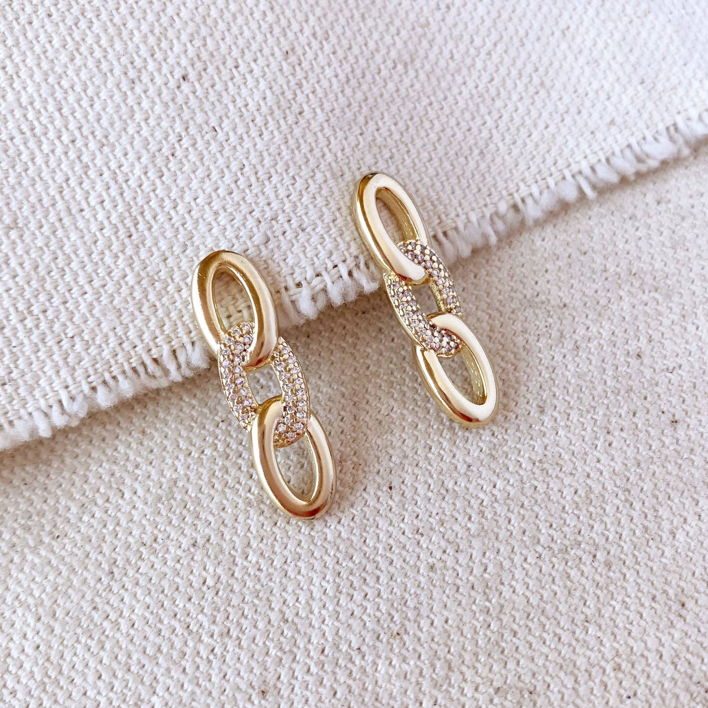 Elena Faux Chain Earrings
