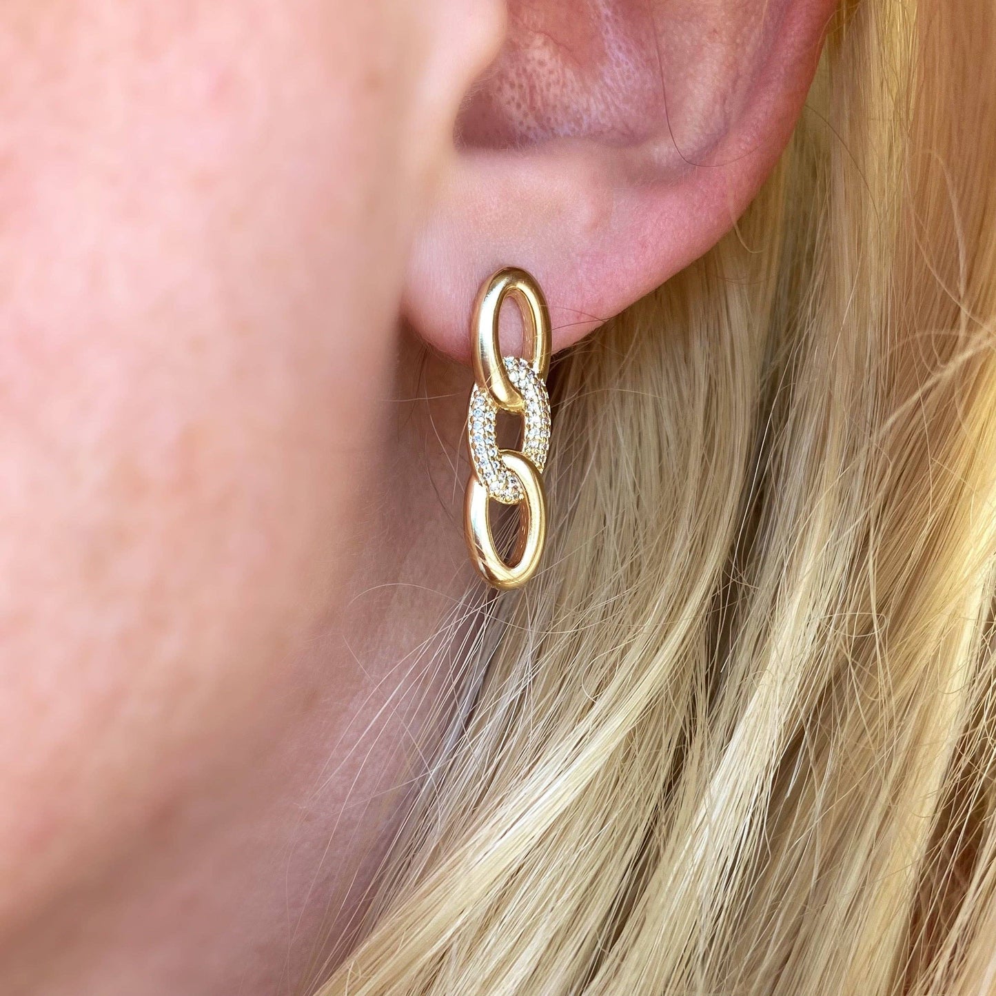 Elena Faux Chain Earrings