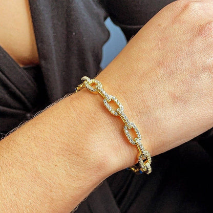 Oval Link Bangle