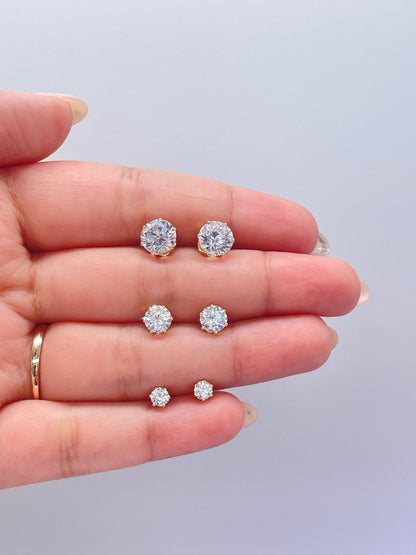 Aurie Round Studs