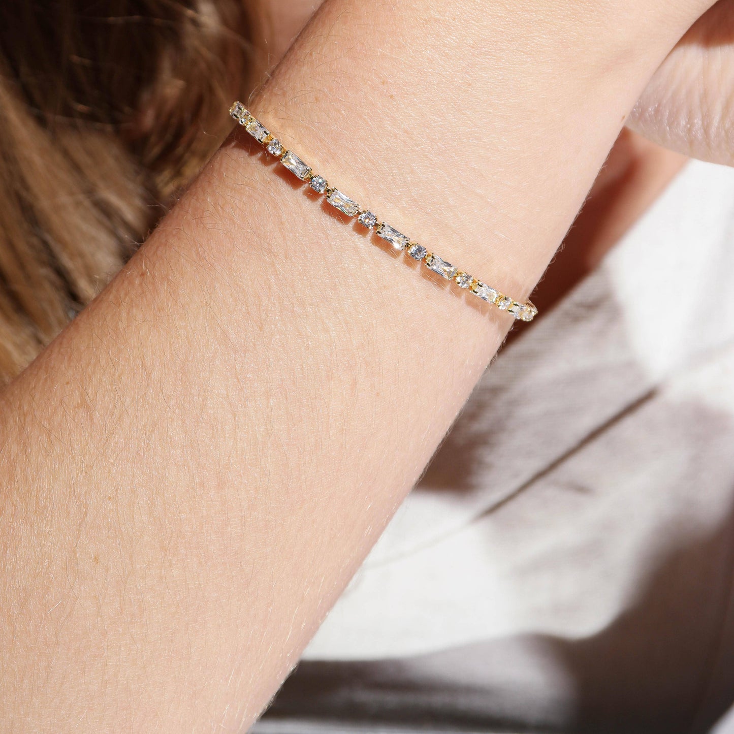 Siena Dual-Cut Tennis Bracelet